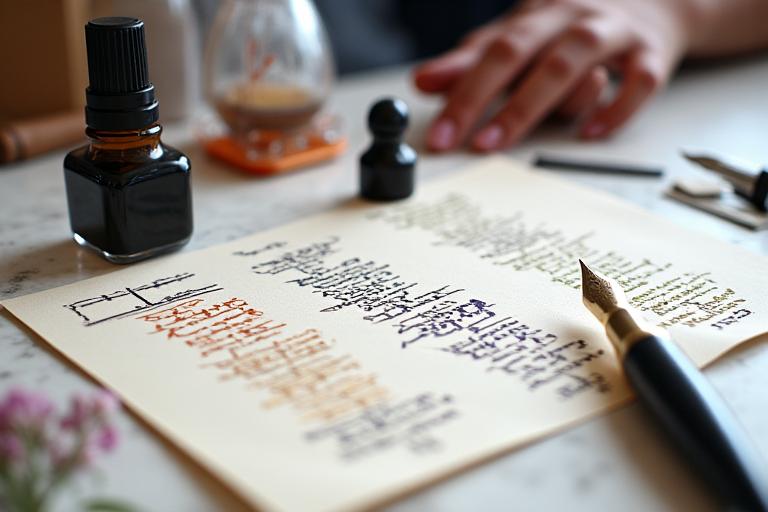 Art supplies consultation at InkWisp Atelier Brussels