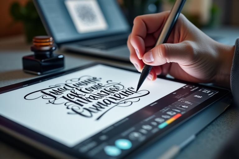 Digital calligraphy and modern lettering workshop